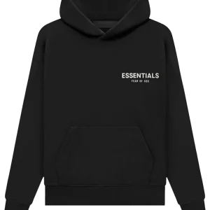 Black Essentials Hoodie