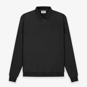 fear of god essentials long sleeve polo sweatshirt