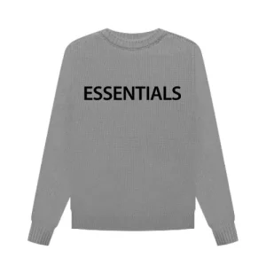 fear of god essentials overlapped sweater