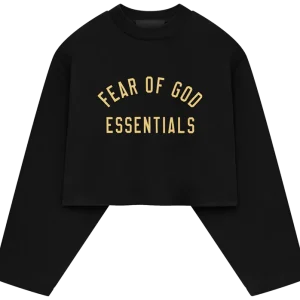 Essentials Black Woman Sweatshirt