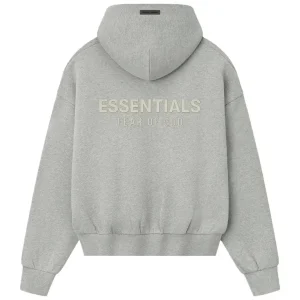 Gray Eear Of God Essentials Hoodie