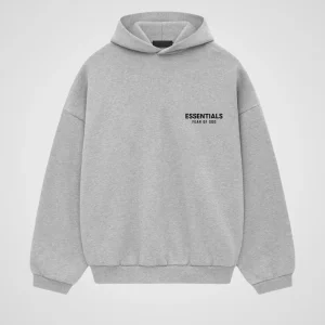 Light Gray Essentials Hoodie