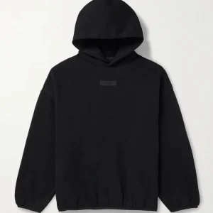 Essentials Black Matte Hoodie​