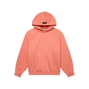 Fear Of God Essentials Pink Hoodie